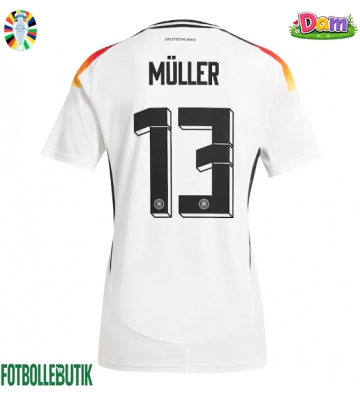 Tyskland Thomas Muller #13 Hemmatröja Kvinnor EM 2024 Kortärmad